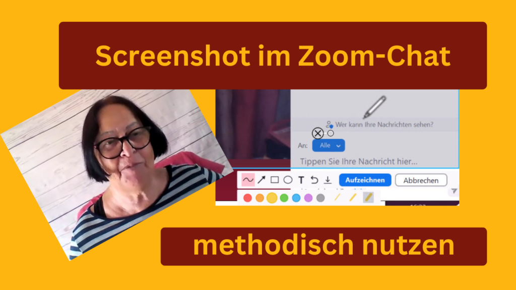 Puzzle-Methode mit Screenshot im Zoom-Chat